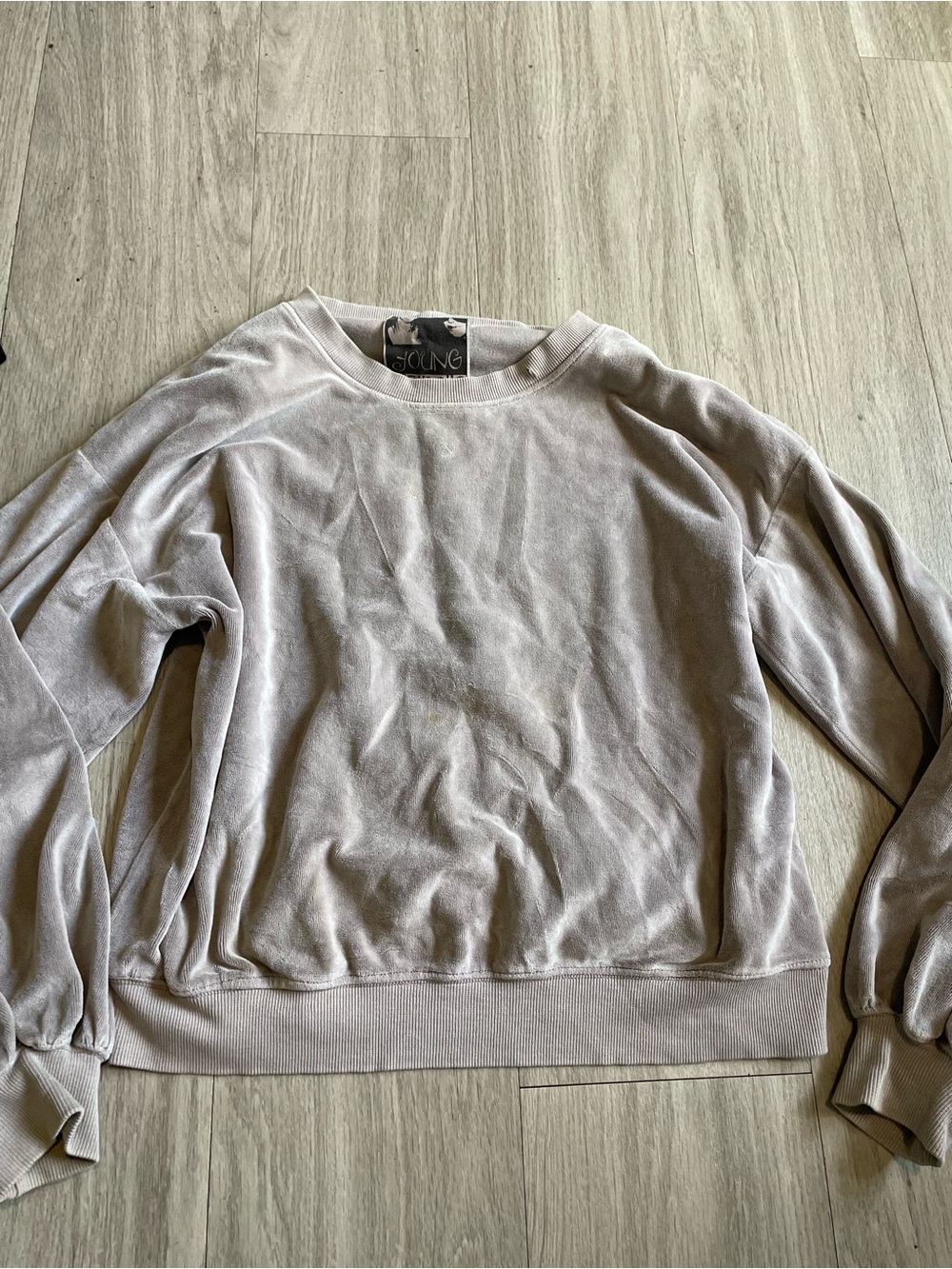 Young Fabulous & Broke Women's Crewneck Sweater in Light Taupe
